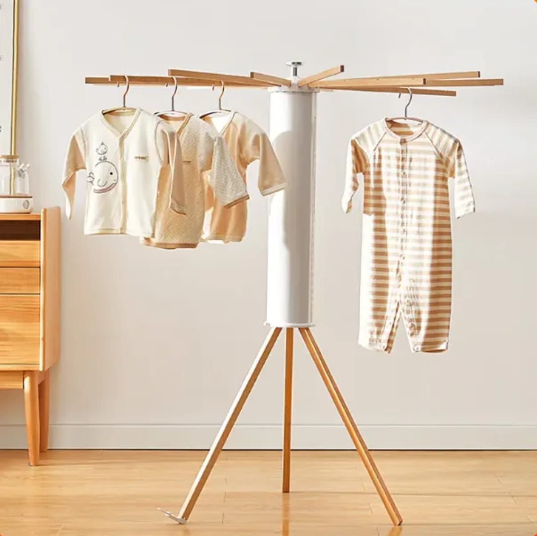 Foldable tripod clothes drying stand - منشر تجفيف الملابس الثلاثي القابل للطي